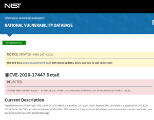 National Vulnerability Database
